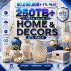 🔥 50,000,000+ STL 3D MODELS MEGA BUNDLE | 3D PRINTING READYMADE DESIGNS