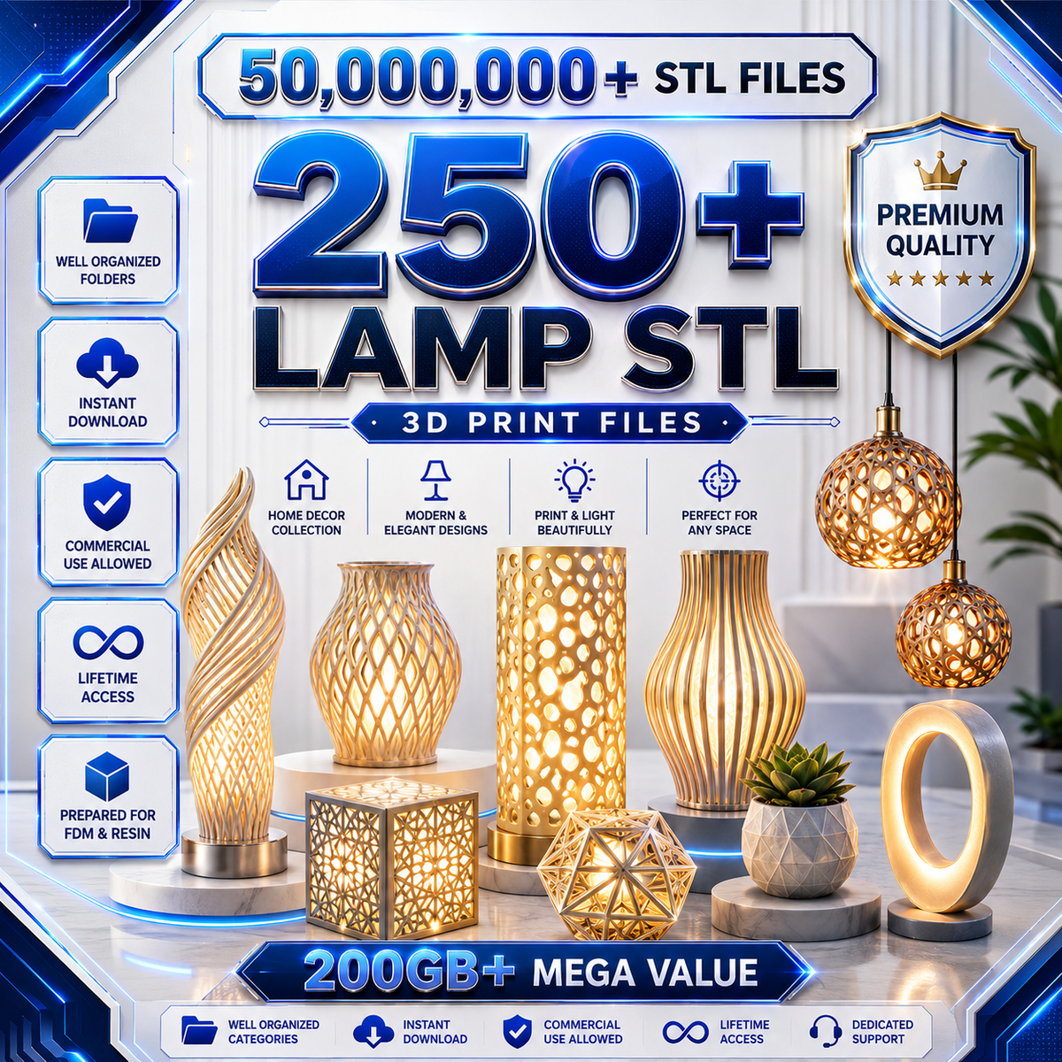 🔥 50,000,000+ STL 3D MODELS MEGA BUNDLE | 3D PRINTING READYMADE DESIGNS